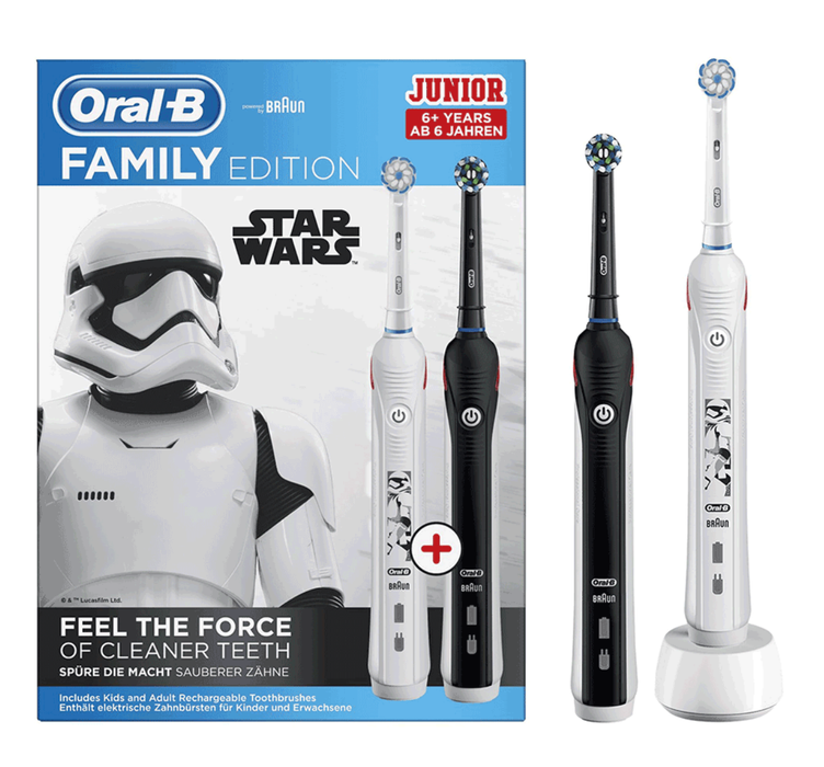 Oral B - Elektrisk Tandbørste Pro 2 - Duo Family Edition (Star Wars)
