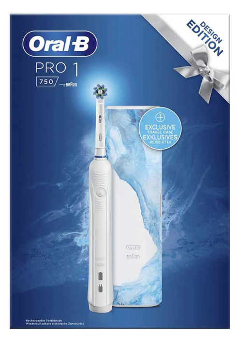 Oral-B - Elektrisk Tandbørste Pro 1 750 - White
