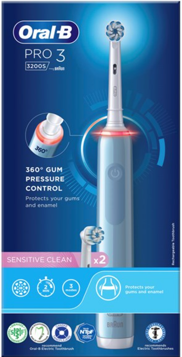 Oral-B - Pro3 3200S - Blue Sensitive