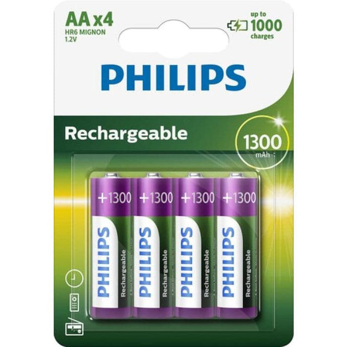Philips - Batteri AA Opladeligt - 4 Stk.