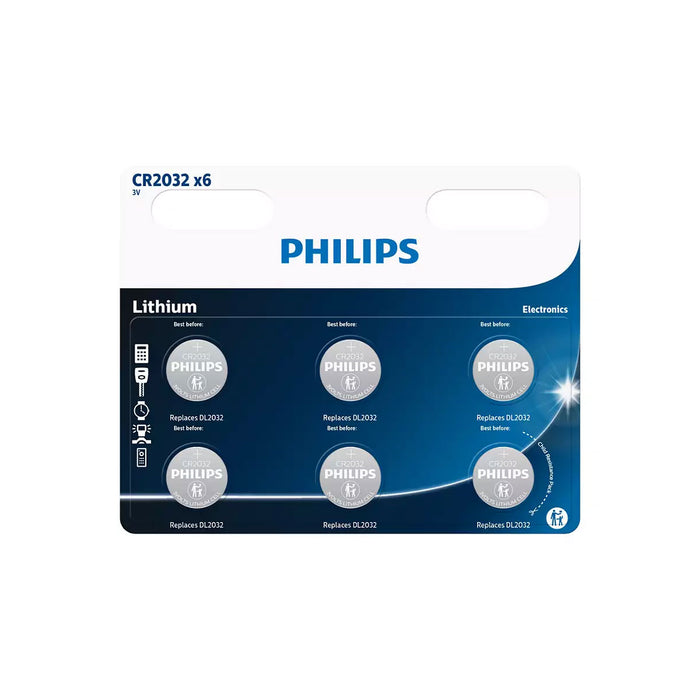 Phillips - CR2032 - 6 stk.