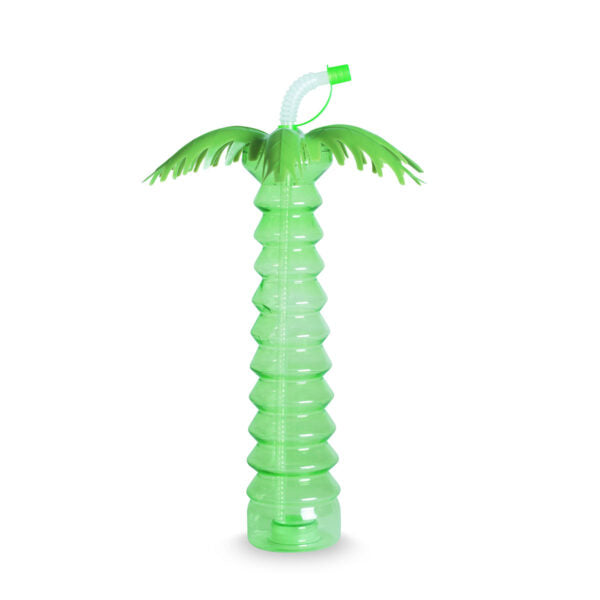 AGK - Palmeflaske m/Sugerør og LED 450 ml. - Ass. Farver