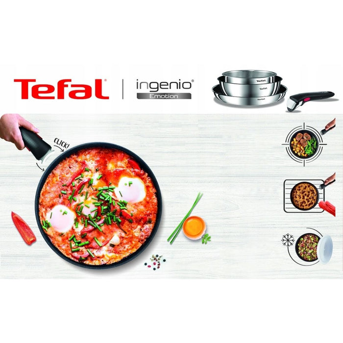 Tefal - Ingenio Emotion Pandesæt 3 Dele - 24+28 Cm + Håndtag