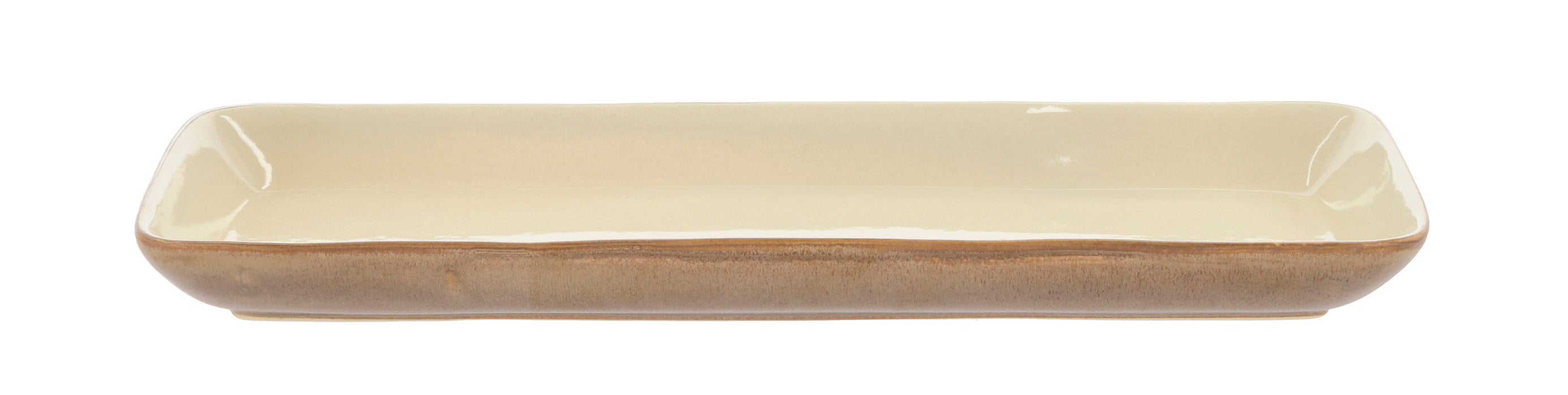 Bitz - Rektangulært Serveringsfad  38 x 14 Cm. - Wood/Sand