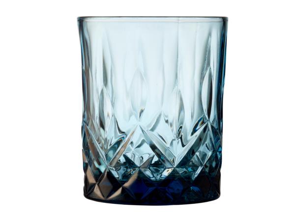 Whiskyglas, Sorrento 4 stk. 32 cl. Blå Lyngby