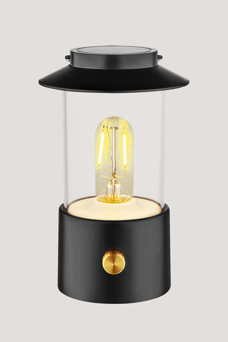 Conzept - Lampe med batteri 11,5x11,5x19,5 Cm. - Sort