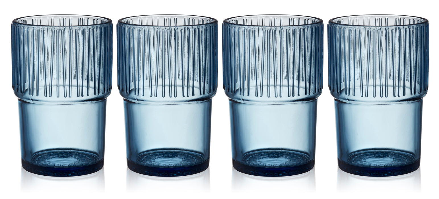 BITZ - Kusintha Cafeglas 38 Cl. 4 Stk. - Blå