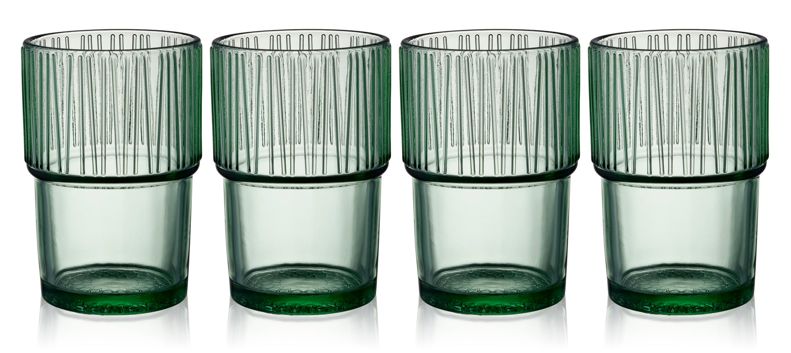 BITZ - Kusintha Cafeglas 38 Cl. 4 Stk. - Grøn