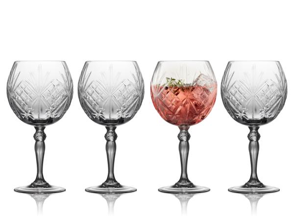 Lyngby Glas - Gin & Tonic Glas 65 Cl. 4 Stk. - Melodia