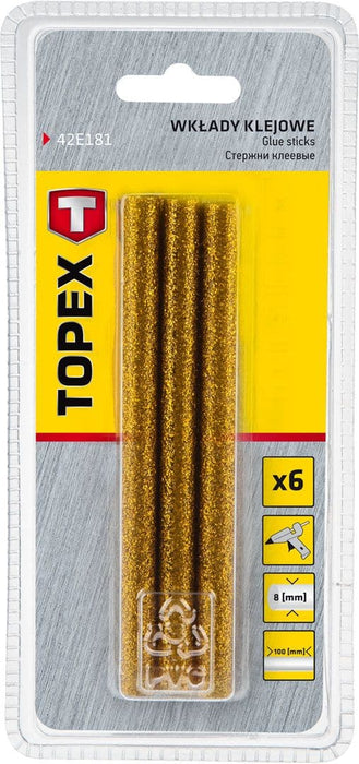 Topex - Limstift T/Limpistol 8x100 Mm. - Glimmer