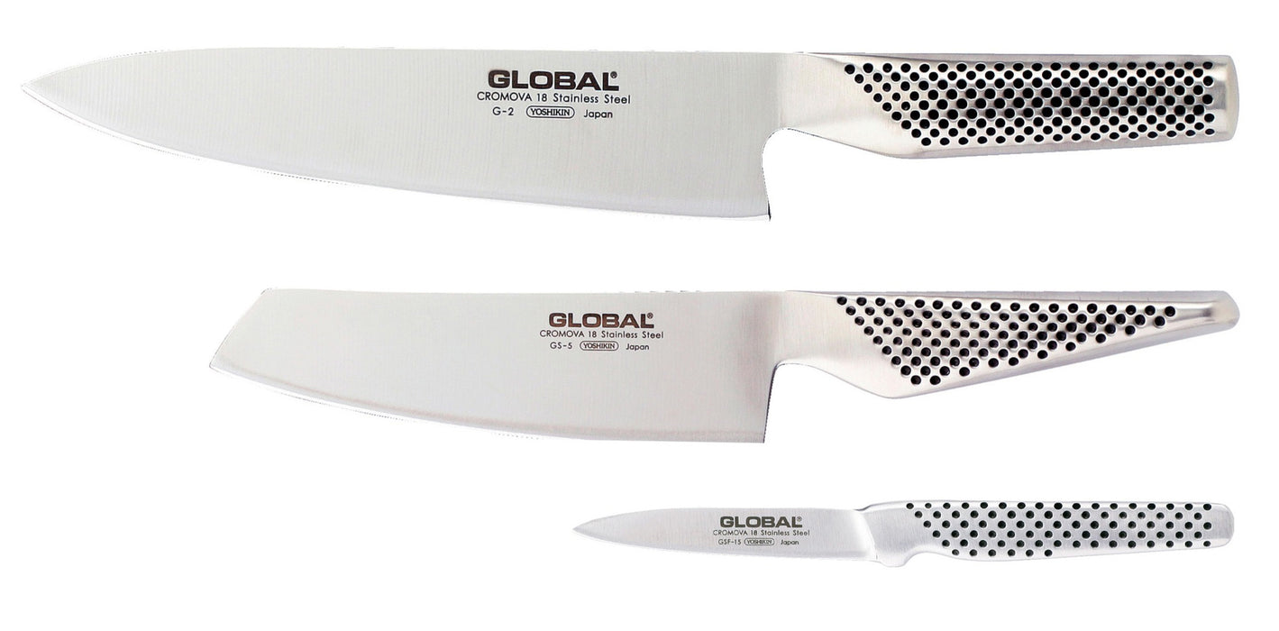 Global - Knivsæt: G-2, GS- , GSF-15 - 3 Dele
