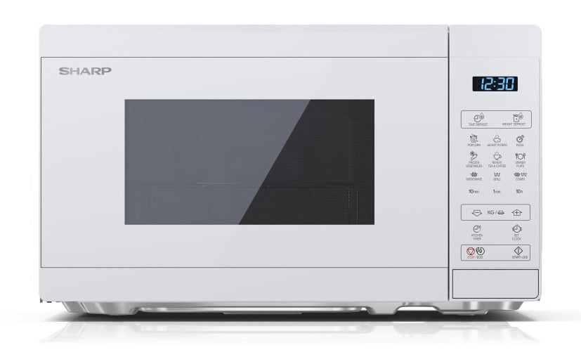 SHARP - Mikroovn M/Grill 20 L YC-MG02E-C - Hvid