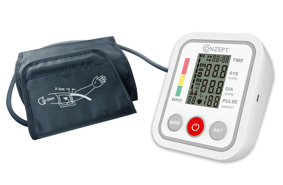 Conzept - Blodtryksmåler T/Overarm - T/Batteri og USB