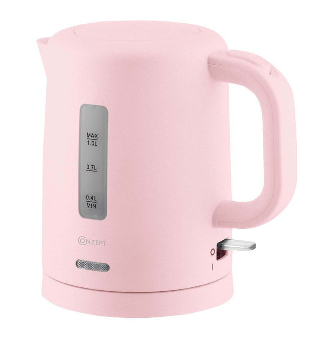 Conzept - Elkedel 1 Liter/1100 Watt  - Lyserød
