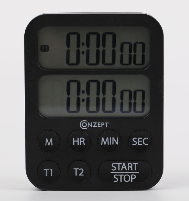 Conzept - Minutur M/Dobbelt Timer - Sort