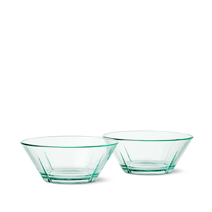 Rosendahl - GC Recycled Glasskål Ø15 cm Klar/Grøn - 2 stk.