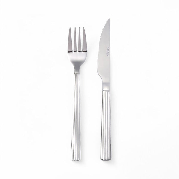 AIDA - Groovy Steakbestik Sæt - 8 Dele