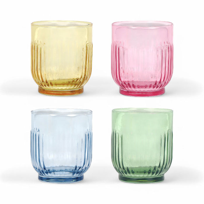 AIDA - Groovy Farvet Drikkeglas 33 Cl. - 4 Stk