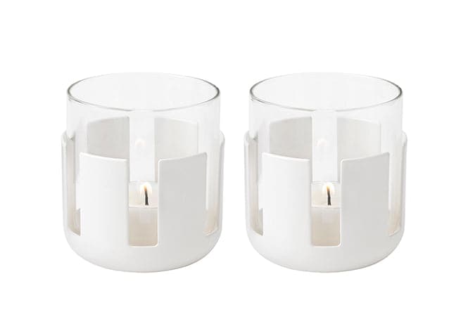 Stelton - Luna fyrfadsstage - Soft White 2 stk.