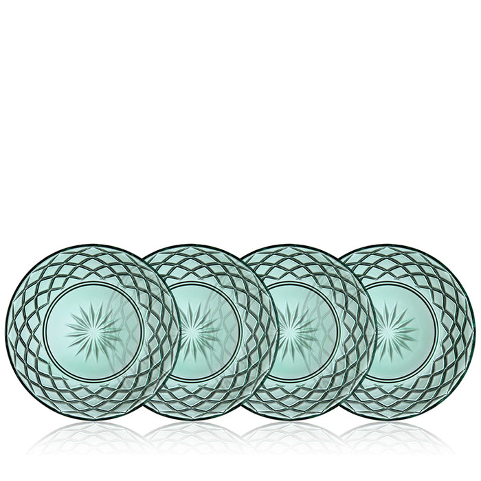 Lyngby Glas - Sorrento Glastallerken Ø21 Cm. 4 stk. - Grøn