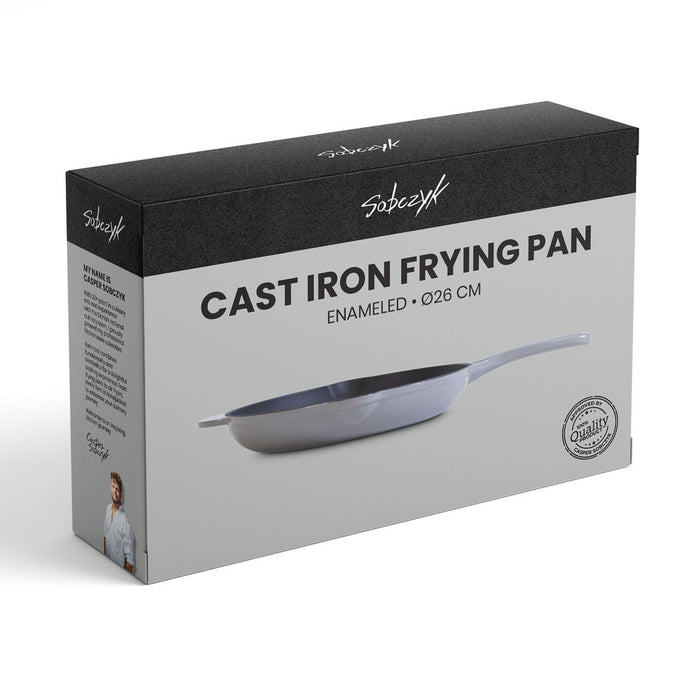 Sobczyk - Emaljeret Støbjernsstegepande - 26 cm.