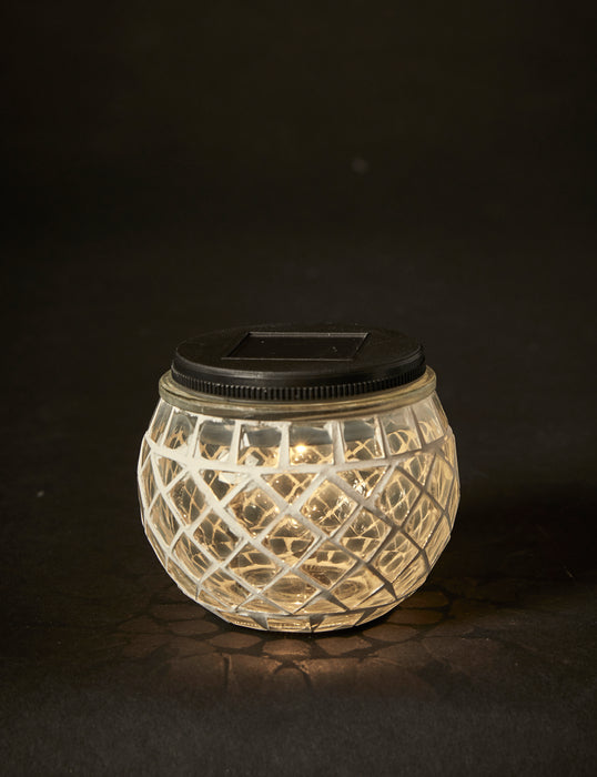 Dacore - Solar Mosaik Bordlys Ø10xH9 Cm. -  Klar