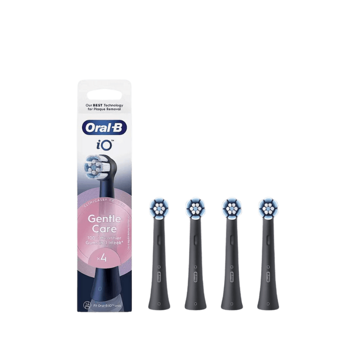 Oral-B - Tandbørste hoved iO GentleCare Black - 4 Stk.