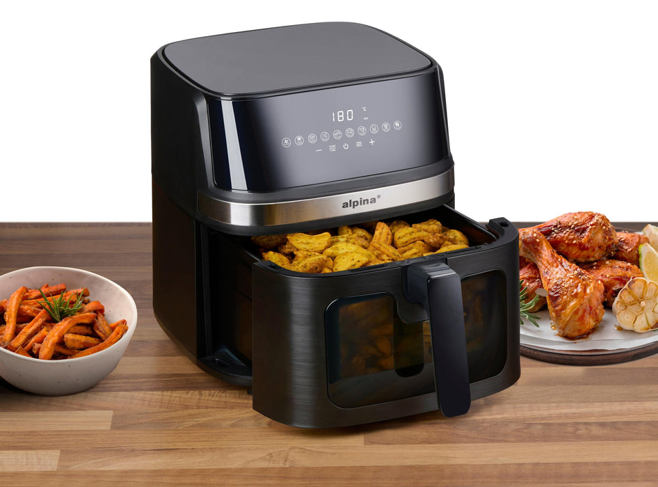 Alpina - Airfryer 8 L 1700 Watt  - Sort