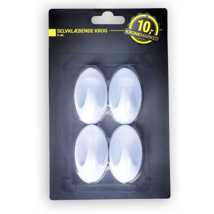 Kronemarked - Selvklæbende Kroge - 4 Stk.