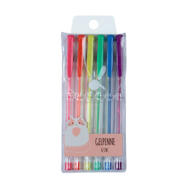 Kronemarked - Gelpenne ass. farver - 6 stk.