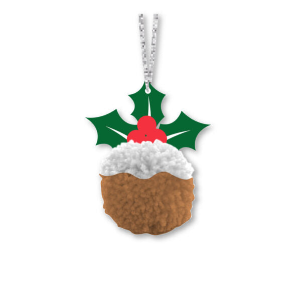 Kronemarked - DIY Julekogler-Pompom, 4 stk - Miseltoe