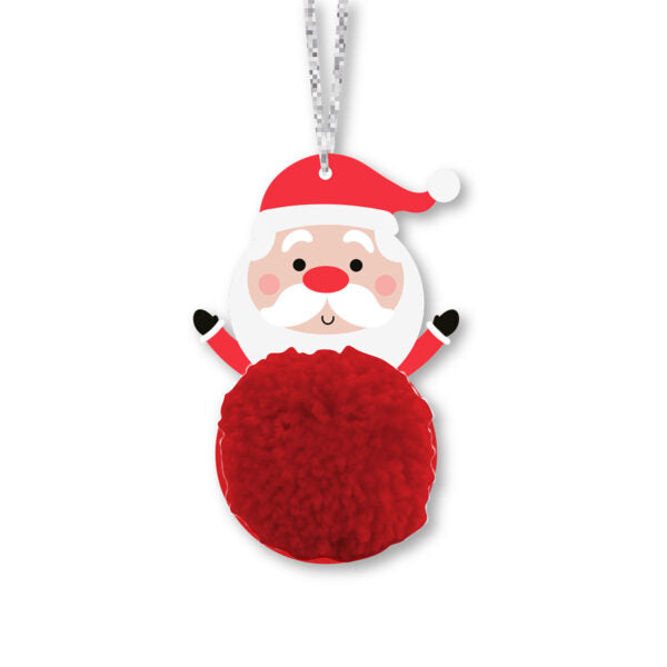 Kronemarked - DIY Julemænd-Pompom, 4 stk. - Julemand