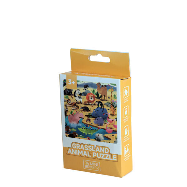 Kronemarked - Puslespil m/36 brikker - 6 Ass. Motiver