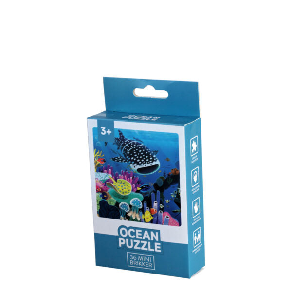 Kronemarked - Puslespil m/36 brikker - 6 Ass. Motiver