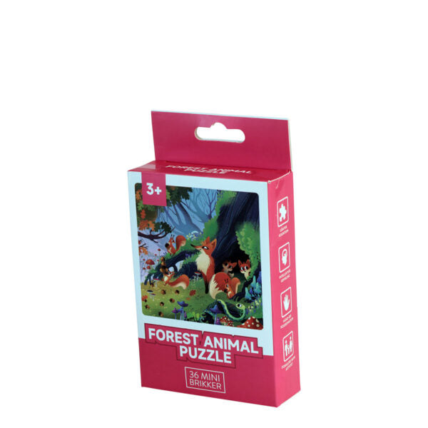 Kronemarked - Puslespil m/36 brikker - 6 Ass. Motiver