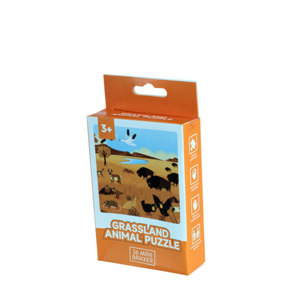 Kronemarked - Puslespil m/36 brikker - 6 Ass. Motiver