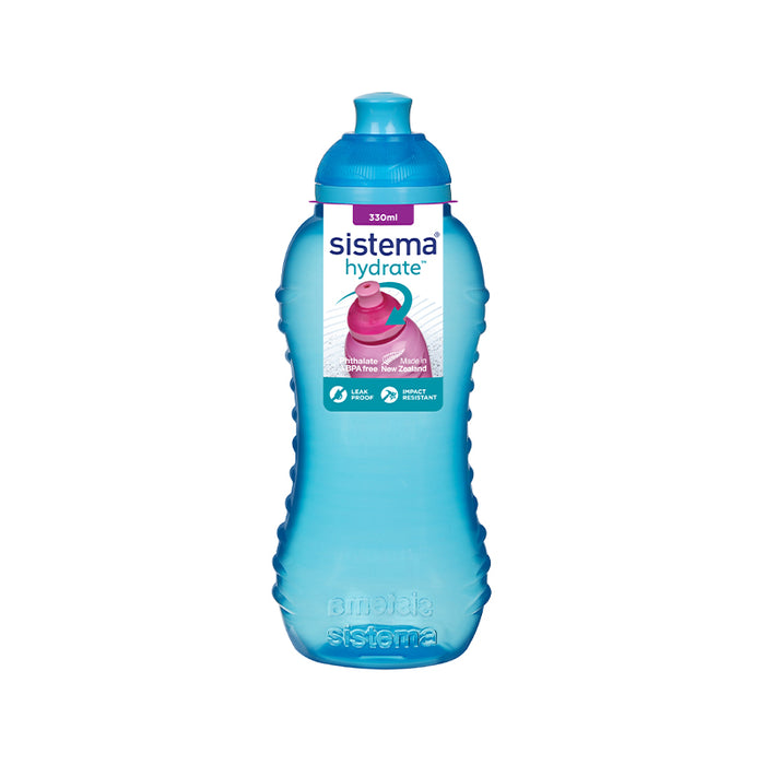 Sistema - Twist and Sip Drikkeflaske 330 ml. - Blå