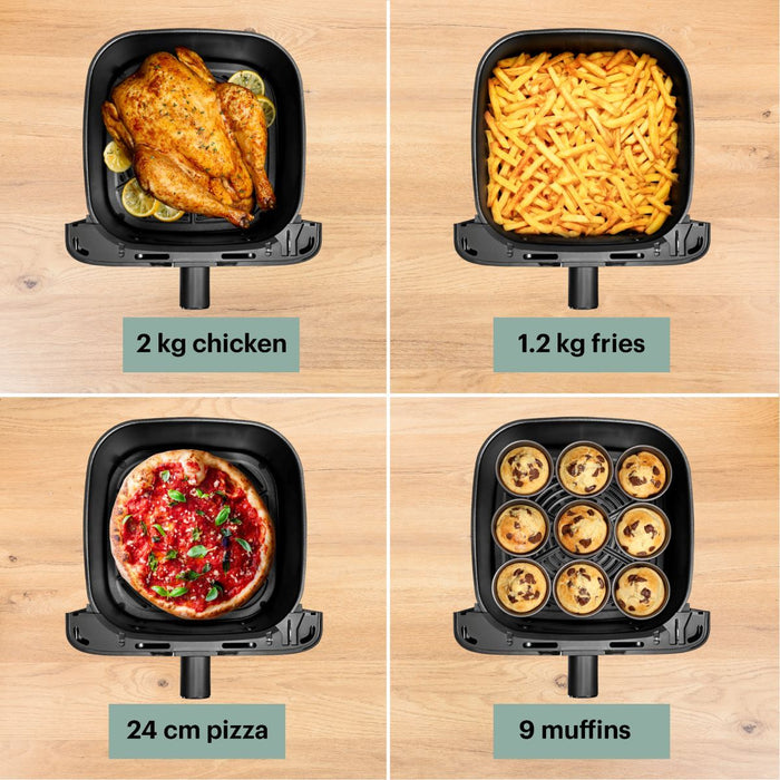 OBH - Easy Fry Mega Air Fryer 7,5 L - Sort