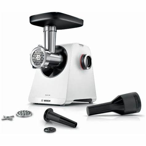 Bosch - Kødhakker Hvid m/pølsehorn - MFWS420W