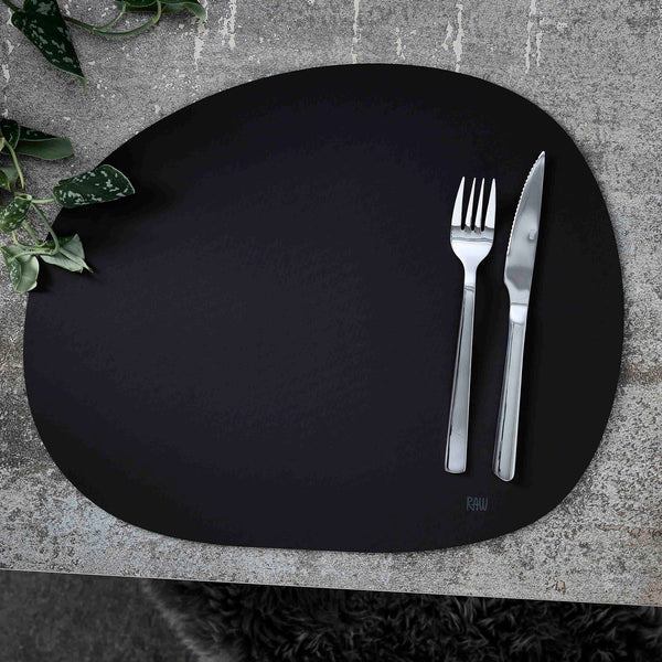 RAW - Silikone Dækkeserviet  - Sort