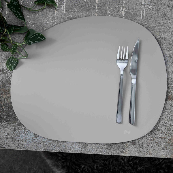 RAW - Silikone Dækkeserviet - Lysegrå