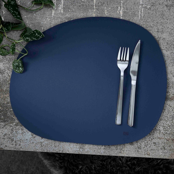 RAW - Silikone Dækkeserviet - Mørkeblå