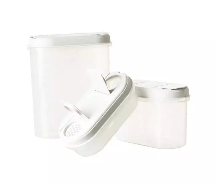 NHG - Dispenser Opbevaringsboks 3 Dele - Hvid