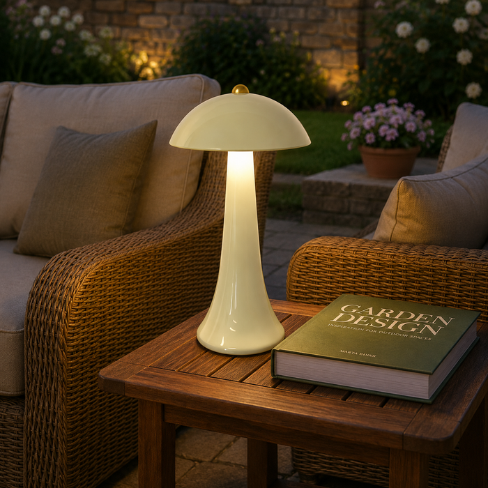 Veli Line - Smooth Opladelig lampe - Oliven