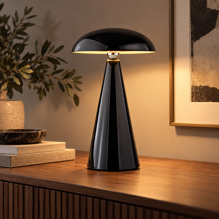 Veli Line - Swing Opladelig Lampe - Sort