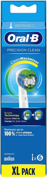 Oral-B - Tandbørstehoveder Precision Clean - 6 Stk.