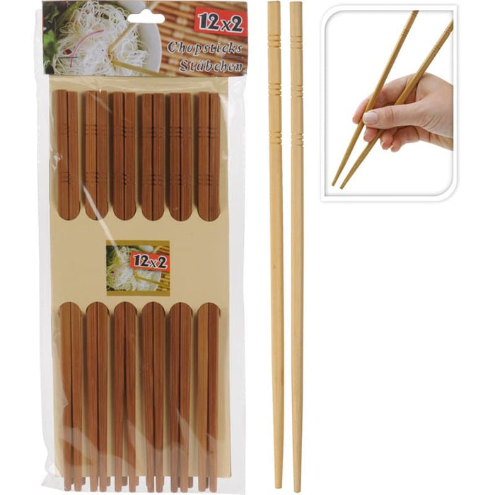 Excellent Houseware - Spisepinde Bambus 12 Sæt