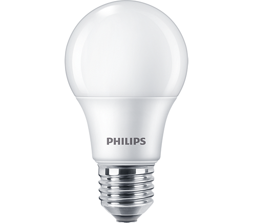 Philips - LED Pære 60W E27 - 3 Stk.