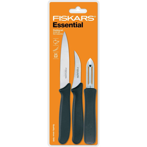 Fiskars - Knivsæt 3 Dele - Essential - Boligkram