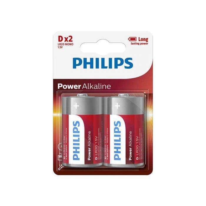 Philips - D Batterier 2 Stk. - Power Life LR20 - Boligkram